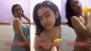 Syakirah Mandi Bugil Ngocok Memek Basah